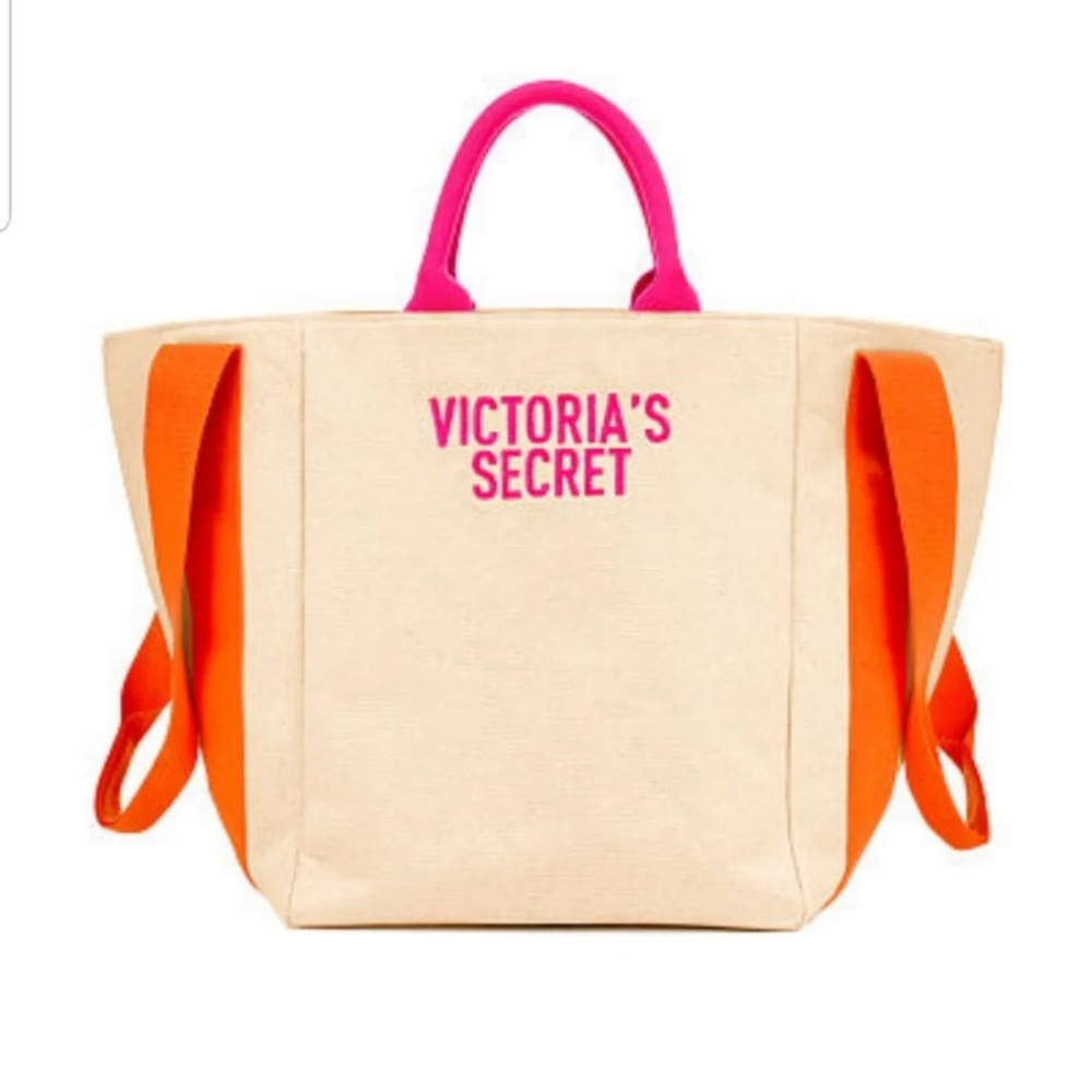 Victoria's Secret canvas double handled tote bag